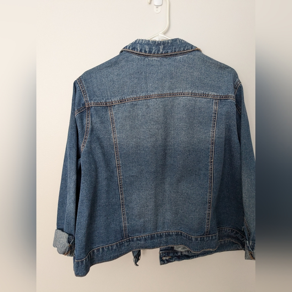 Plus Size Jean Jacket - Picture 2 of 6